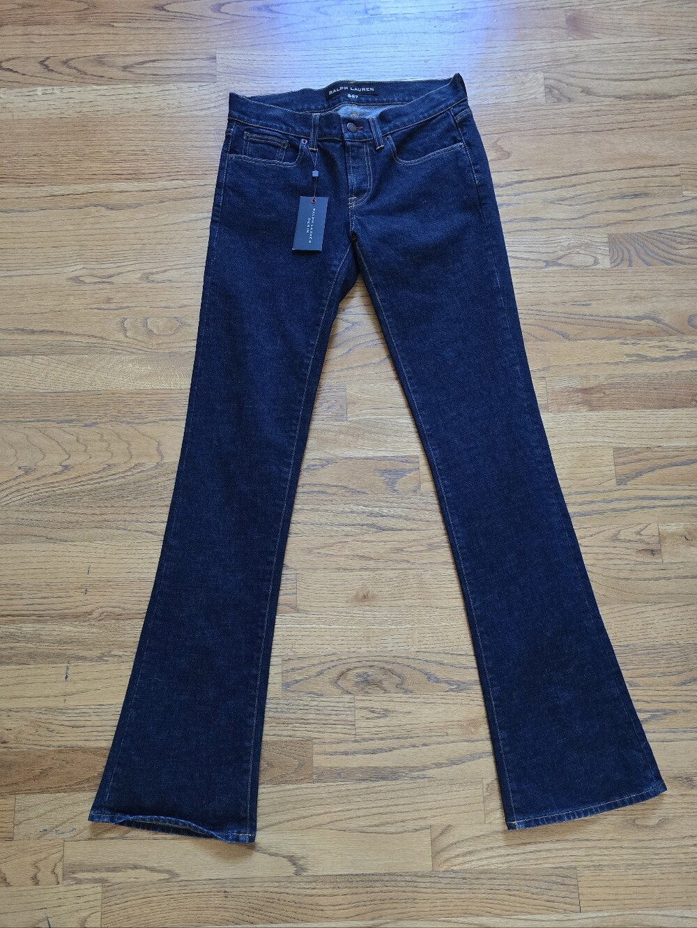Ralph Lauren 867 Women's Dark Indigo Bootcut Jeans Size 28